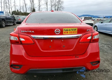 2017 Nissan Sentra S из США, поврежденный, VIN 3N1AB7AP3HL656598